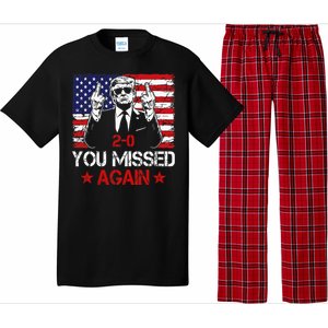 You Missed Again Trump 2024 Election Us Flag Pajama Set