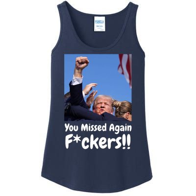 You Missed Again Fvckers You Missed Ladies Essential Tank