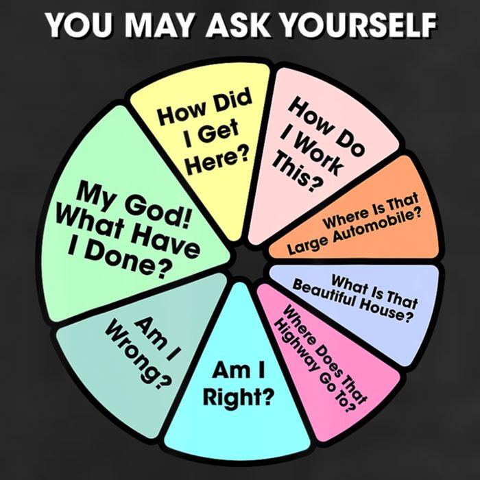 You May Ask Yourself Classic 80S Pop Music Retro Pie Chart Cool Comfort Performance Bucket Hat