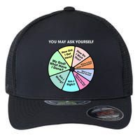 You May Ask Yourself Classic 80S Pop Music Retro Pie Chart Flexfit Unipanel Trucker Cap