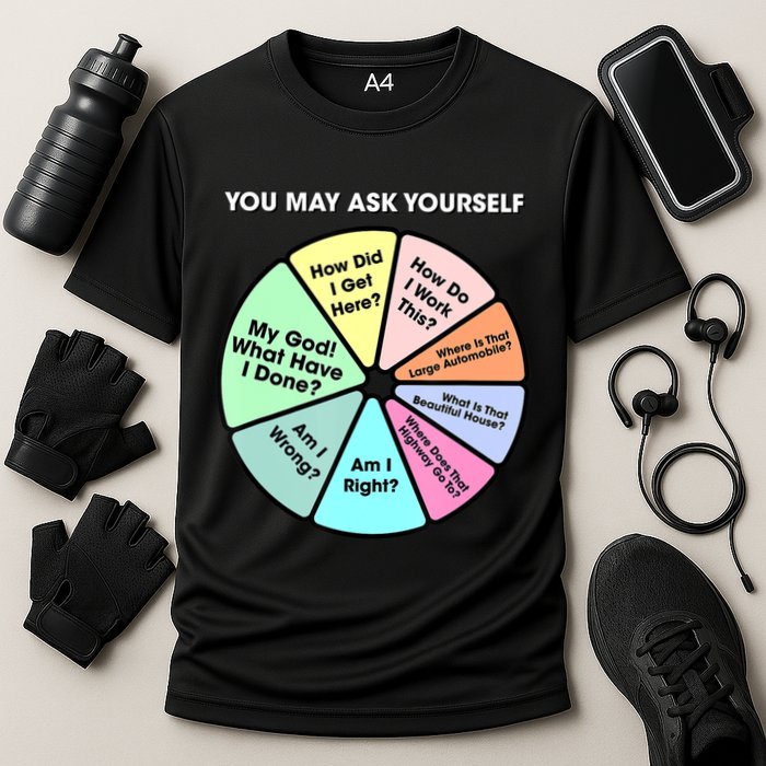 You May Ask Yourself Classic 80S Pop Music Retro Pie Chart Performance Shirt