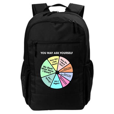 You May Ask Yourself Classic 80S Pop Music Retro Pie Chart Backpack