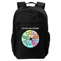 You May Ask Yourself Classic 80S Pop Music Retro Pie Chart Backpack