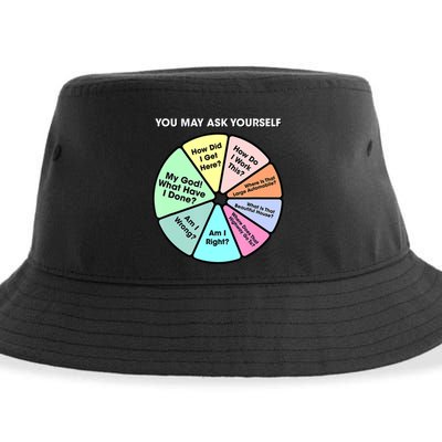 You May Ask Yourself Classic 80S Pop Music Retro Pie Chart Sustainable Bucket Hat