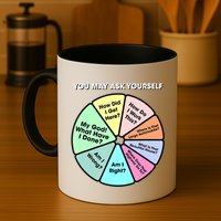 You May Ask Yourself Classic 80S Pop Music Retro Pie Chart Mug