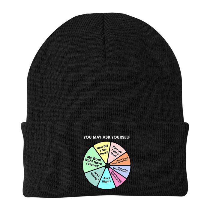 You May Ask Yourself Classic 80S Pop Music Retro Pie Chart Beanie