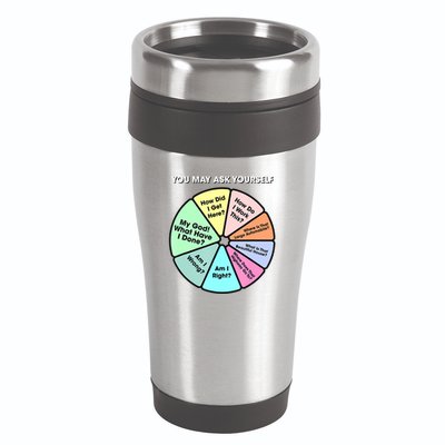 You May Ask Yourself Classic 80S Pop Music Retro Pie Chart 16oz Travel Tumbler