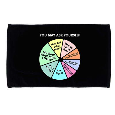 You May Ask Yourself Classic 80S Pop Music Retro Pie Chart Microfiber Hand Towel