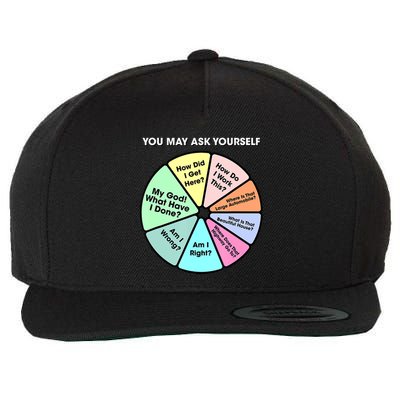 You May Ask Yourself Classic 80S Pop Music Retro Pie Chart Wool Snapback Cap