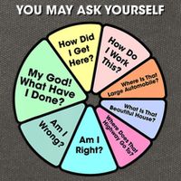 You May Ask Yourself Classic 80S Pop Music Retro Pie Chart Cotton Canvas Backpack