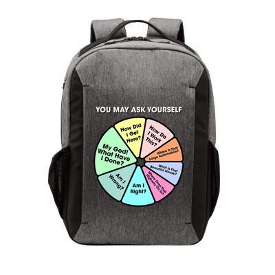 You May Ask Yourself Classic 80S Pop Music Retro Pie Chart Vector Backpack