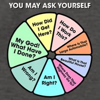 You May Ask Yourself Classic 80S Pop Music Retro Pie Chart Vector Backpack