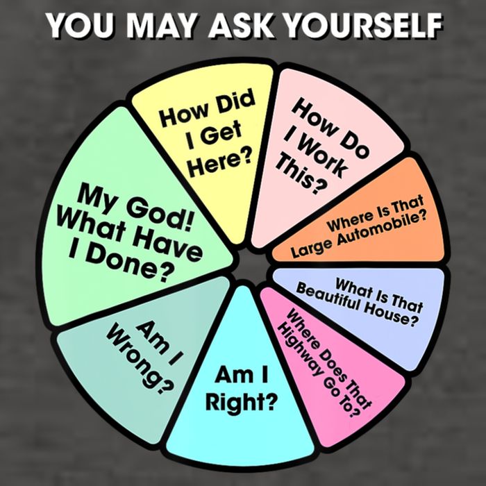 You May Ask Yourself Classic 80S Pop Music Retro Pie Chart Vector Backpack