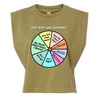 You May Ask Yourself Classic 80S Pop Music Retro Pie Chart Garment-Dyed Women's Muscle Tee