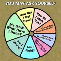 You May Ask Yourself Classic 80S Pop Music Retro Pie Chart Garment-Dyed Women's Muscle Tee