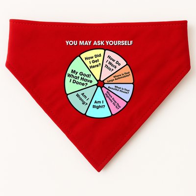 You May Ask Yourself Classic 80S Pop Music Retro Pie Chart USA-Made Doggie Bandana
