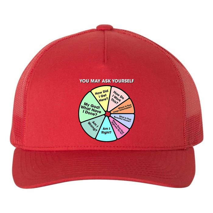 You May Ask Yourself Classic 80S Pop Music Retro Pie Chart Yupoong Adult 5-Panel Trucker Hat