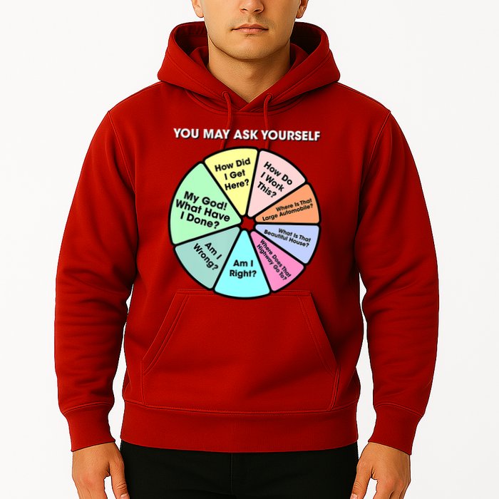 You May Ask Yourself Classic 80S Pop Music Retro Pie Chart Hoodie