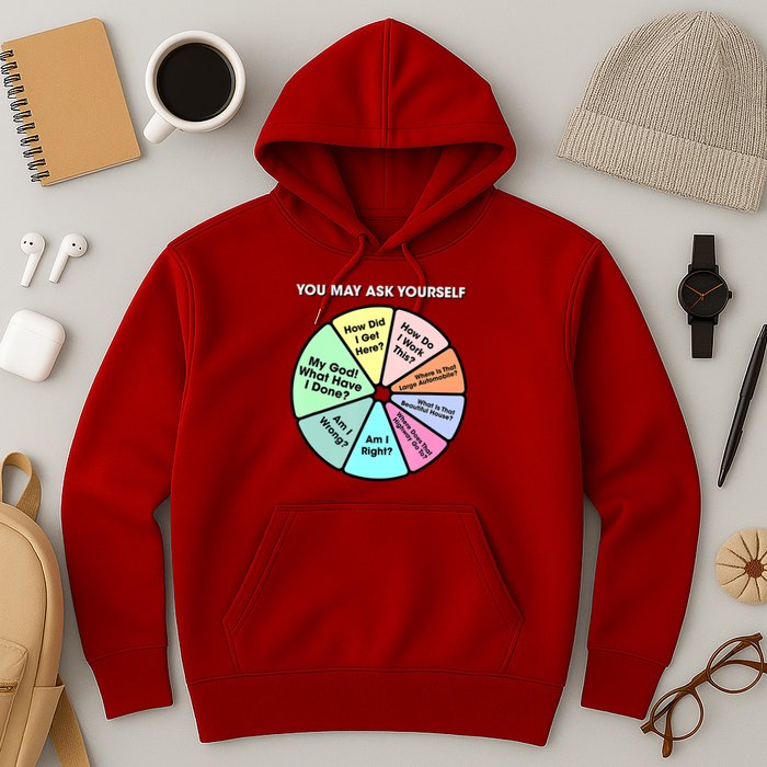 You May Ask Yourself Classic 80S Pop Music Retro Pie Chart Hoodie