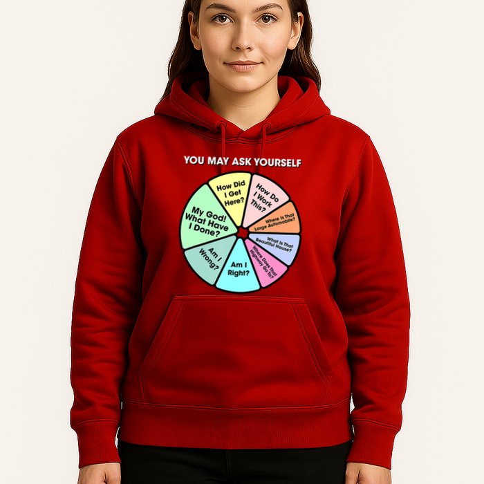 You May Ask Yourself Classic 80S Pop Music Retro Pie Chart Hoodie