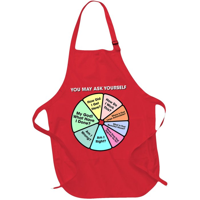 You May Ask Yourself Classic 80S Pop Music Retro Pie Chart Apron