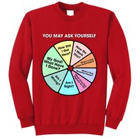 You May Ask Yourself Classic 80S Pop Music Retro Pie Chart Sweatshirt