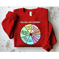 You May Ask Yourself Classic 80S Pop Music Retro Pie Chart Sweatshirt