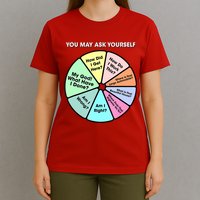 You May Ask Yourself Classic 80S Pop Music Retro Pie Chart T-Shirt