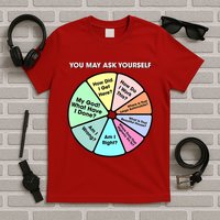 You May Ask Yourself Classic 80S Pop Music Retro Pie Chart T-Shirt