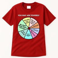 You May Ask Yourself Classic 80S Pop Music Retro Pie Chart Tall T-Shirt