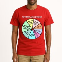You May Ask Yourself Classic 80S Pop Music Retro Pie Chart Tall T-Shirt