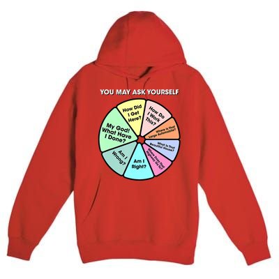 You May Ask Yourself Classic 80S Pop Music Retro Pie Chart Premium Pullover Hoodie