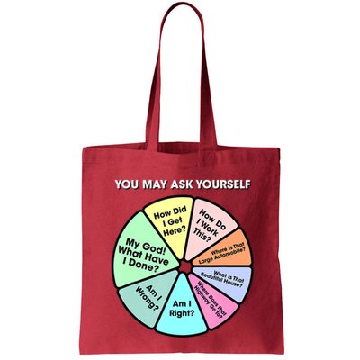 You May Ask Yourself Classic 80S Pop Music Retro Pie Chart Bag