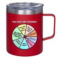 You May Ask Yourself Classic 80S Pop Music Retro Pie Chart 12oz Stainless Steel Coffee Mug