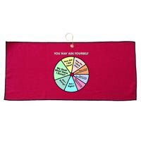 You May Ask Yourself Classic 80S Pop Music Retro Pie Chart Large Microfiber Waffle Golf Towel