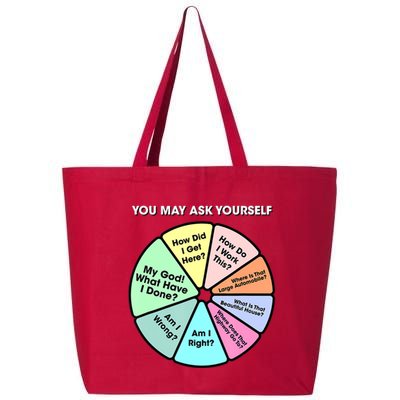You May Ask Yourself Classic 80S Pop Music Retro Pie Chart 25L Jumbo Tote
