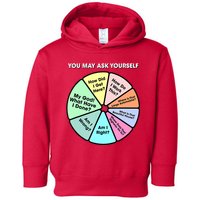 You May Ask Yourself Classic 80S Pop Music Retro Pie Chart Toddler Hoodie