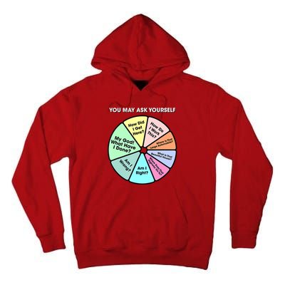 You May Ask Yourself Classic 80S Pop Music Retro Pie Chart Tall Hoodie