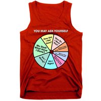 You May Ask Yourself Classic 80S Pop Music Retro Pie Chart Tank Top
