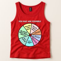 You May Ask Yourself Classic 80S Pop Music Retro Pie Chart Tank Top