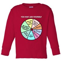 You May Ask Yourself Classic 80S Pop Music Retro Pie Chart Toddler Long Sleeve Shirt