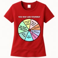 You May Ask Yourself Classic 80S Pop Music Retro Pie Chart Womens T-Shirt