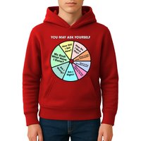 You May Ask Yourself Classic 80S Pop Music Retro Pie Chart Kids Hoodie