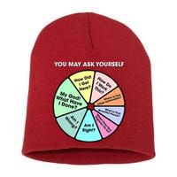 You May Ask Yourself Classic 80S Pop Music Retro Pie Chart Short Acrylic Beanie