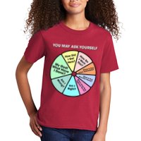 You May Ask Yourself Classic 80S Pop Music Retro Pie Chart Kids T-Shirt