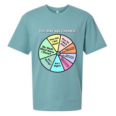 You May Ask Yourself Classic 80S Pop Music Retro Pie Chart Sueded Cloud Jersey T-Shirt