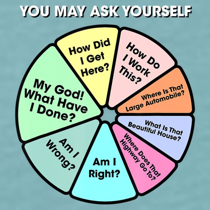 You May Ask Yourself Classic 80S Pop Music Retro Pie Chart Sueded Cloud Jersey T-Shirt