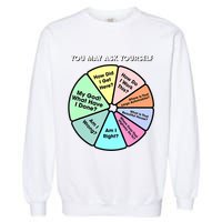 You May Ask Yourself Classic 80S Pop Music Retro Pie Chart Garment-Dyed Sweatshirt