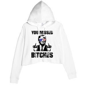 You Missed Bitches Trump 2024 Usa Election 2024 Crop Fleece Hoodie