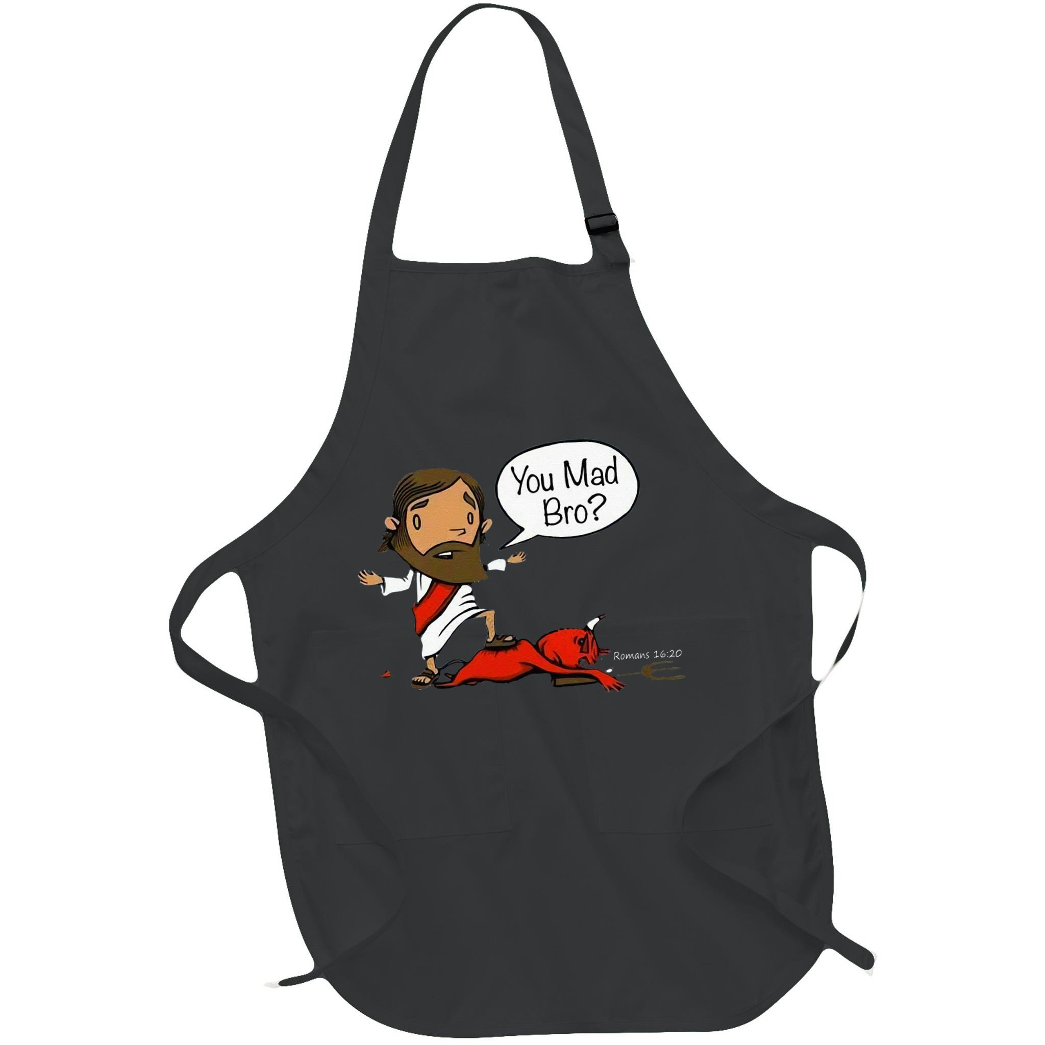 You Mad Bro Funny Jesus Apron